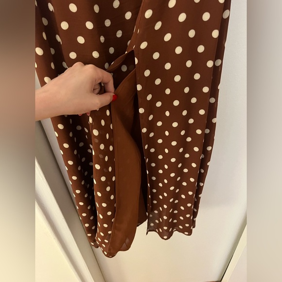 Reformation Twilight Midi Length Dress in Au Lait - Picture 7 of 8